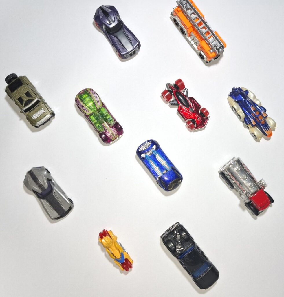 Carrinhos da coleção